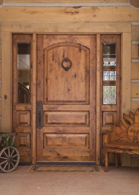 Pine Door Company – Custom Wood Doors and Millwork 48 Inch Wide Front Door, Log Cabin Entry Doors, Log Cabin Doors Entrance Front Entry, Rustic Exterior Doors, Rustic Wood Doors, Solid Wood Front Door, Rustic Front Door, Traditional Front Doors, Custom Front Doors