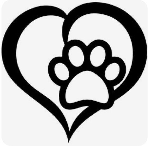 Tattoo Painting, Heart Silhouette, Tattoo Dog, Idee Cricut, Simple Silhouette, Scroll Saw Patterns, Dog Silhouette, Silhouette Cameo Projects, Cameo Projects