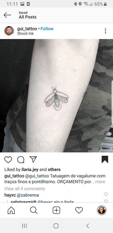 Fine Line Firefly Tattoo, Weirdest Tattoos, Firefly Tattoo Simple, Lightning Bug Tattoo, Firefly Drawing, Firefly Tattoo, Fly Drawing, Flying Tattoo, Dog Drawings