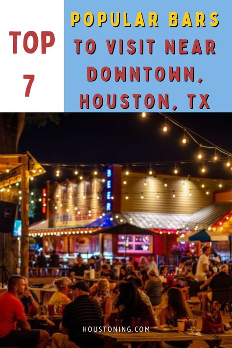 As we know, when it comes to planning a night out, the streets of downtown Houston are flooded with bars, bistros, pubs, and clubs, but which ones are rated the best? We wanted to track down some of the top bars to celebrate a good day or evening out with friends and family near downtown Houston, TX. #PopularBars #BarsinHouston #NightOutwithFriends Texas Party, Houston Bars, Houston Travel, Houston Clubs, Country Bar, Dueling Pianos, Explore Texas, Lifestyle Club, Bars And Clubs