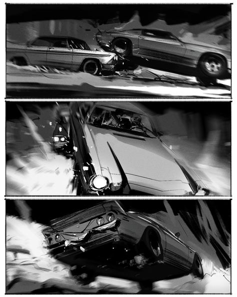 ArtStation - Christine Storyboard Film, Storyboard Examples, American Logo, Storyboard Illustration, Key Frame, Scene Drawing, Comic Book Art Style, Graphic Novel Art, Perspective Art