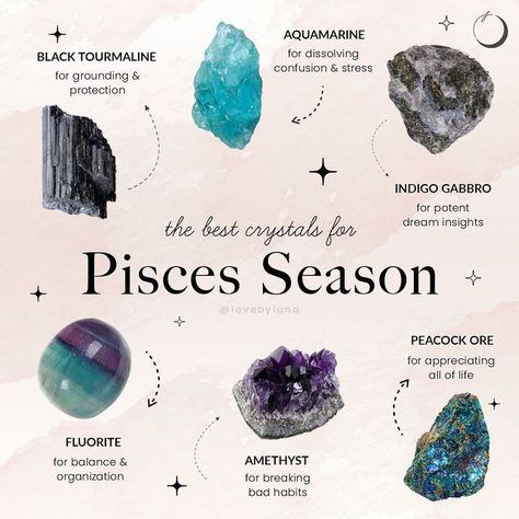 Pisces Career, Crystals 101, Crystal Meanings Charts, Pisces Sun Sign, Pisces Fashion, Pisces Queen, Pisces Signs, Pisces Color, Pisces Season