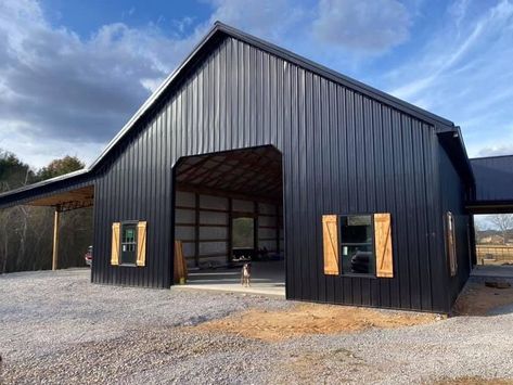 Metal Building House, Metal Barn House Plans, House Plans Ranch, Honey Lee, Metal Pole Barns, Metal Garage Buildings, Metal Shop Building, Pole Barn Garage, Metal Building House Plans