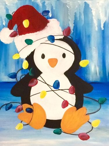 Christmas Paintings Easy, Christmas Canvas Art, Christmas Paintings On Canvas, Paint Nite, Holiday Painting, Easy Canvas Painting, Winter Painting, Canvas Painting Diy, Christmas Canvas