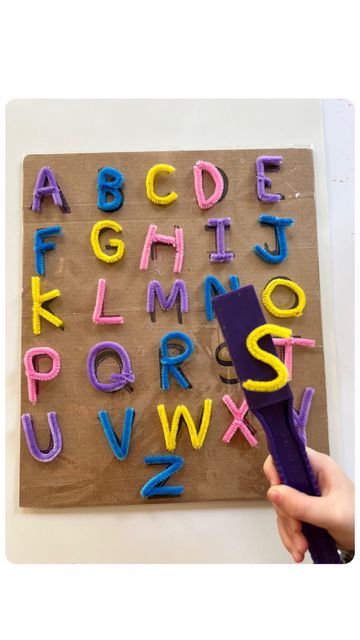 Letter Magnet Activities, Letter Wands, Magnetic Wand Activities, Magnet Activities, How To Make Letters, Playbased Learning, Handwriting Activities, Independent Activities, Abc Activities