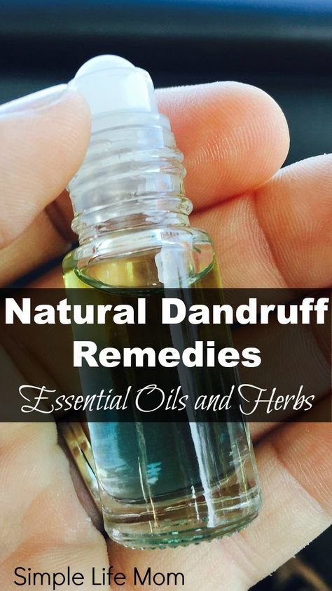 Natural Dandruff Remedy - essential oils and herbs from Simple Life Mom Herbal Hair Rinse, Haircare Natural, Autogenic Training, Natural Dandruff Remedy, Hair Mask For Dandruff, Dandruff Solutions, Oils For Dandruff, Dandruff Remedy, Getting Rid Of Dandruff