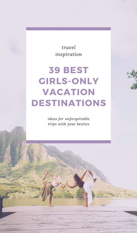 39 trips to take with your best friend (or your whole group of girlfriends!). Now that international travel is more possible, these destination ideas for 2021 will bring you to unforgettable places perfect for a girls trip. To & Fro Fam Trips To Go On With Your Best Friend, Trips To Take With Your Best Friend, Places To Travel With Best Friend, Girls Vacation Ideas, Trip Ideas For Friends, Travel With Best Friend, Trip With Best Friend, Best Friend Trip, Girls Trip Ideas