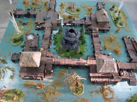 Malifaux Terrain, Swamp Terrain, Dnd Diy, Tabletop Games Miniatures, Dnd Crafts, Modular Table, Warhammer Terrain, Game Terrain, Chain Of Command