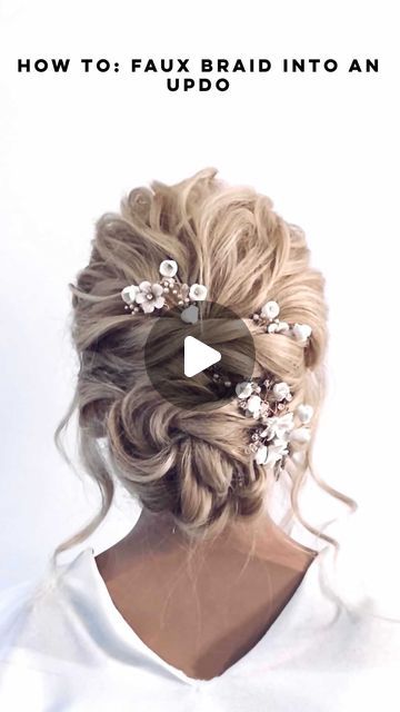 Faux Braid, Faux Braids, Half Up Hairstyle, Bridesmaid Hair Medium Length, Wedding Hair Up, Short Homecoming Hair, Prom Hair Down, Prom Hairstyles For Short Hair, Bridesmaid Hair Half Up