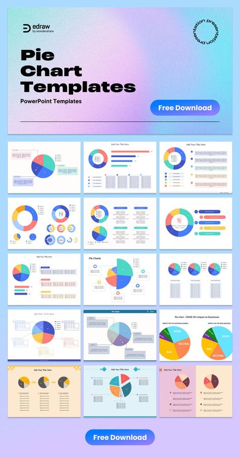 Pie Chart Templates | PowerPoint Templates Pie Chart Design Ideas, Pie Chart Design, Pie Chart Template, Types Of Graphs, Templates Powerpoint, Pie Charts, Ppt Design, Powerpoint Template Free, Chart Design