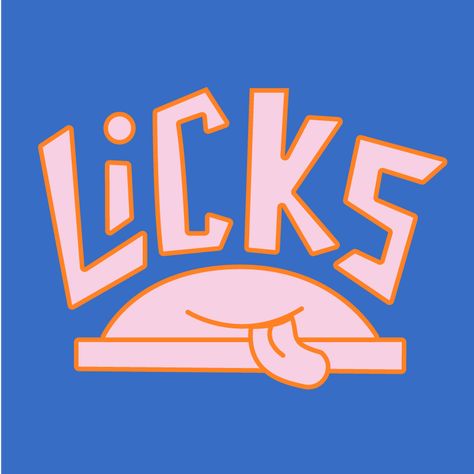 Licks brand design Candy Store Branding, Candy Logo Design, Candy Shop Logo, Paint Branding, Candy Store Design, Movie Candy, Candy Logo, Brand Archetypes, Retro Candy