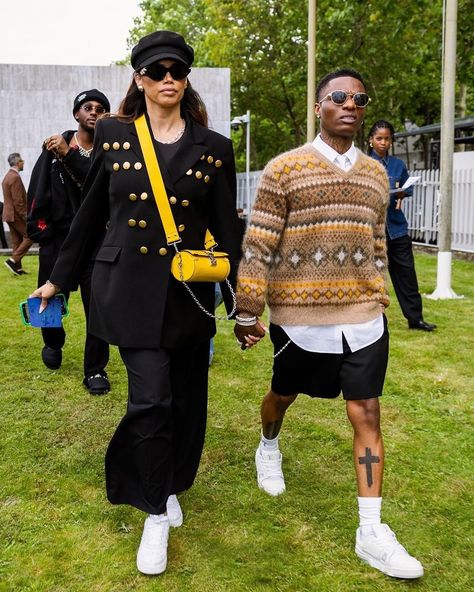 WizKid and Jada 💛 Wizkid Style, Mens Fashion Casual Outfits, Bigbang, Mens Fashion Casual, Cool Tattoos, Casual Outfits