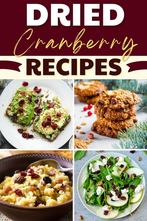 Cranberry Recipes Sauce, Dried Cranberry Recipes, Dried Cranberries Recipes, Cranberry Appetizer, Cranberry Shortbread Cookies, Cranberry Quinoa Salad, Dried Cranberry, Cranberry Orange Bread, Cranberry Cake