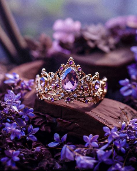 Rapunzel Ring, Rapunzel Crown, Fairytale Engagement Rings, Princess Tiara Ring, Tangled Jewelry, Rapunzel Wedding, Tangled Wedding, Fantasy Settings, Ice Powers