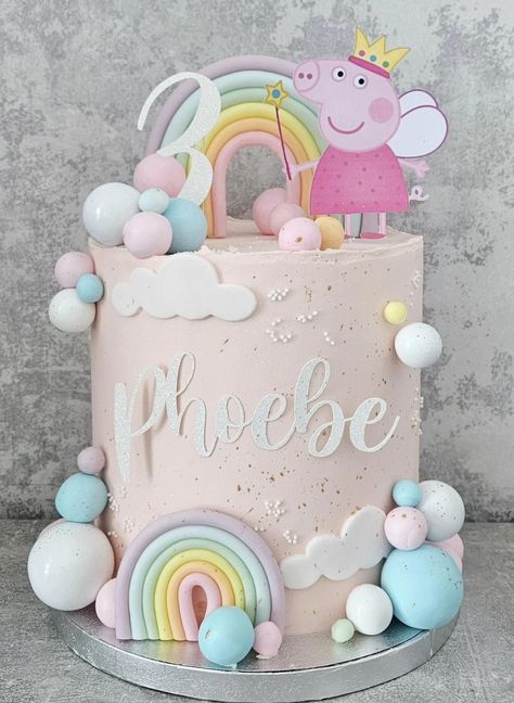 Pink Peppa Pig Birthday Cake, Peppa Pig Buttercream Cake, Peppa Pig Birthday Party Cake, Pepa Pig Birthday Cake, Peppa Birthday Cake, Peppa Pig Cake Pops, Peppa Pig Cake Ideas, Tortas Peppa Pig, Pig Cake Pops