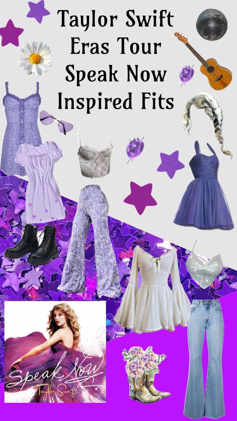 Taylor Swift Speak Now Era Tour Outfits, Speak Now Eras Outfits, Taylor Swift Eras Costume Speak Now, Midnights Taylor Swift Concert Outfit, Speak Now Era Outfit Ideas, Taylor Swift Outfit Inspiration Speak Now, Taylor Swift Era Costume Ideas, Taylor Swift Tour Outfit Ideas Speak Now, Taylor Swift Birthday Party Ideas Outfit