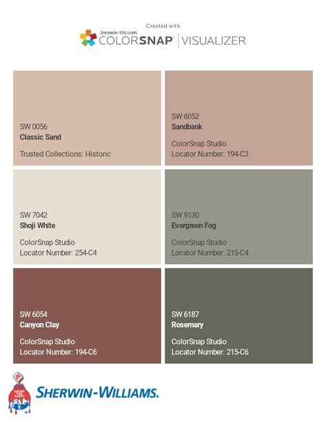 I just created this color palette with the Sherwin-Williams ColorSnap® Visualizer app on my Android phone. What do you think? You can learn more about ColorSnap Visualizer and get it on your phone free by visiting https://www.sherwin-williams.com/content/colorsnap.html. Moss Rose Sherwin Williams, Sherwin Williams Desert Colors, Renwick Rose Beige Sherwin Williams, Rockwood Terra Cotta Sherwin Williams, Dusty Rose Paint Color Sherwin Williams, Canyon Clay Sherwin Williams, Rose Paint Color, Dreamy Girls Bedroom, Terra Cotta Paint Color