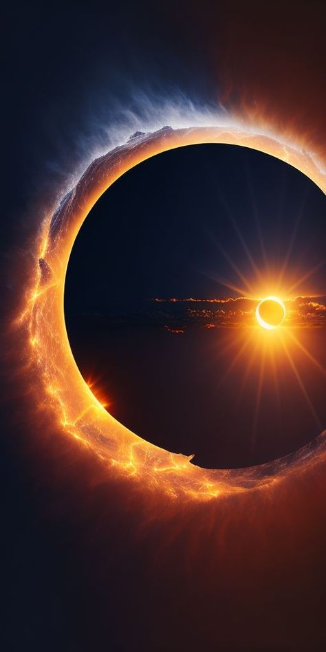 The Ring of Fire: An Annular Solar Eclipse Spectacle | AI ART Sunrise tattoo #zicxa-photos #zicxa #images #background #wallpaper #freepik #shutterstock #VN Solar Eclipse Images, Glowing Ring, Eclipse Photography, Eclipse Tattoo, Sunrise Tattoo, Annular Solar Eclipse, Eclipse Photos, Blue Butterfly Wallpaper, Eclipse Solar