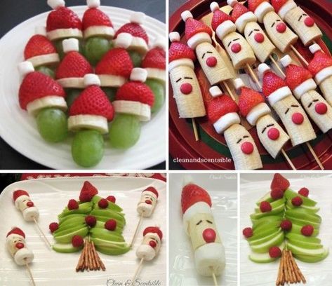 Christmas Fruit Pictures, Photos, and Images for Facebook, Tumblr, Pinterest, and Twitter Christmas Strawberry, Healthy Holiday Treats, Christmas Candy Easy, Easy Christmas Candy Recipes, Jul Mad, Apple Christmas, Decorações Com Comidas, Christmas Fruit, Christmas Candy Recipes