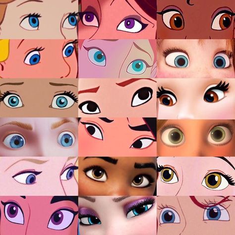 Comment what is the most beautiful eye . Disney Characters Eyes, Disney Princess Eyes, Disney Kızları, Disney Eyes, Drawing Disney, Character Design Cartoon, Disney Jasmine, Images Disney, Wallpaper Disney