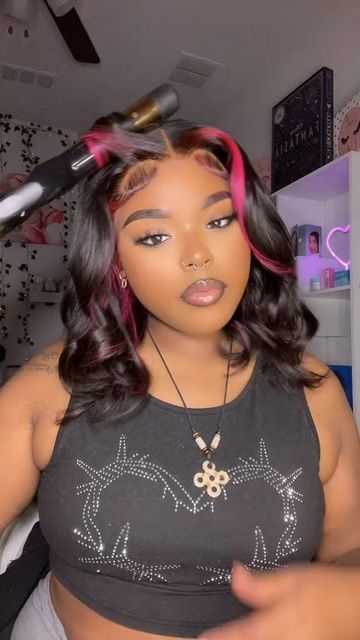 RECOOL Hair on Instagram: "Look at this lady's hairstyle!🥰 Black Frinday big sale up to $100 off!!🔥 Only $29.9 Get a Wig🔥 Follow @recoolhair and DM get exact link~ . . . . . . . #recoolhair #blackfriday #blackfridaysale #hdlacewig #undetectablelace #hairstylist #hairlife #naturalhairstylesforwomen #wiglife #naturalhair #naturalhairgoals #wigapplication #wigforbeginners #blackgirlmagic #wig #naturalhairstyle #slayqueen #beautytip #mostnaturalwig #straighthair #restyledbyhairstylist #fashionals Peekaboo Wig, Dark Skin Women, Instagram Look, Hair Life, Hd Lace, Eyeshadow Makeup, Big Sale, Wavy Hair, Hair Goals