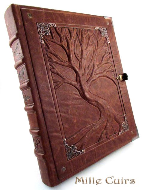 Family Tree Album | Antique Book Replicas | Pinterest | Trees ... Family Tree Book Ideas, Family Tree Album, Family Tree Book, Embossed Leather Journal, Homemade Books, Leather Book Covers, Grimoire Book, Vintage Props, Ancient Books