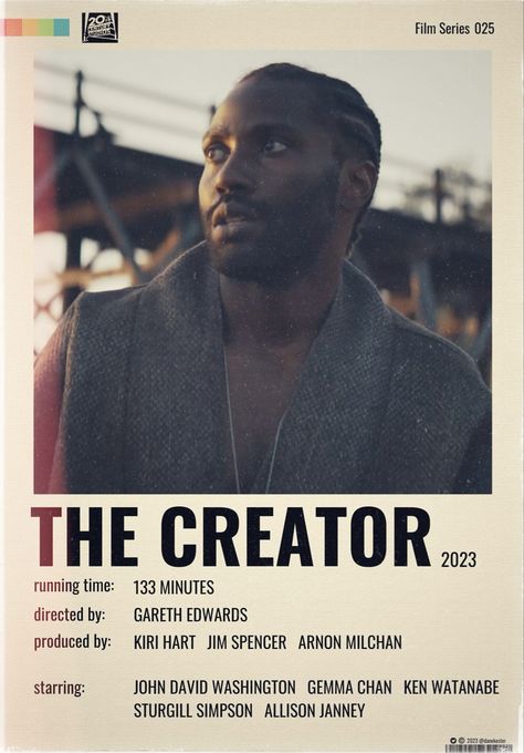 The Creator Movie Poster, The Creator Movie 2023, The Creator Movie, Sturgill Simpson, Netflix Hacks, Allison Janney, Gemma Chan, Polaroid Poster, Top Movies