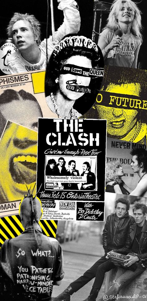 Punk Collage Wallpaper, Punk Images Aesthetic, Slc Punk Wallpaper, Grunge Punk Wallpaper, 70’s Punk, Punk Art Wallpaper, The Clash Wallpapers, Punk Collage Art, Punk Posters 70s