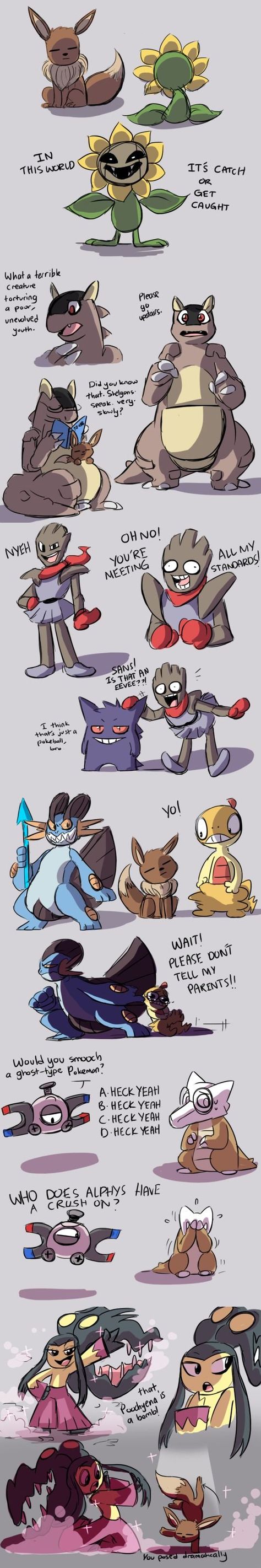 Pokemon Undertale, Scraggy Pokemon, Undertale Game, Pokemon Crossover, Undertale Memes, Fandom Crossover, Undertale Funny, Pokemon Comics, Bd Comics