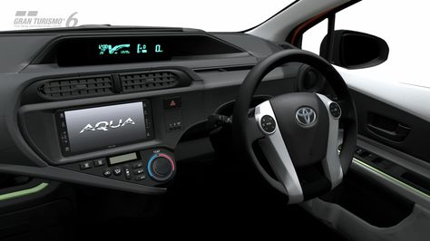 Toyota Aqua S interior #GT6 #Toyota #Aqua Toyota Aqua, Toyota, Quick Saves