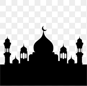 Mosque Vector Png, Kubah Masjid Vector, Masjid Silhouette, Siluet Masjid, Silhouette Buildings, Masjid Vector, Masjid Png, Islamic Masjid, Mosque Clipart