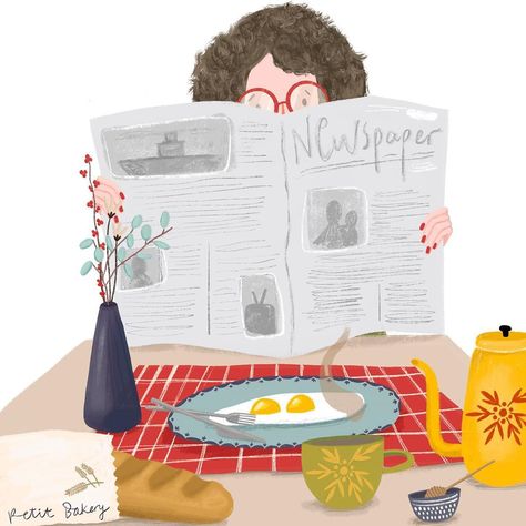 Friday Illustration, Reading Story Books, Breakfast Tables, Book City, Kids Reading Books, Morning Walks, What Day Is It, Children Book, Kids Story Books