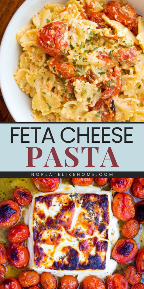 Looking for the best pasta dinner recipe? This Feta Cheese Pasta is a copycat recipe that's delicious and easy to make. It's ready in 30 minutes with just six ingredients. Add this to your new weeknight dinner recipes! Chicken Feta Pasta Recipes, Pasta And Feta Cheese Recipes, Feta Recipes Dinner, Feta Cheese Recipes Pasta, Best Pasta Dinner, Recipes With Feta Cheese, Feta Cheese Pasta, Feta Tomato Pasta, Cheese Recipes Dinner