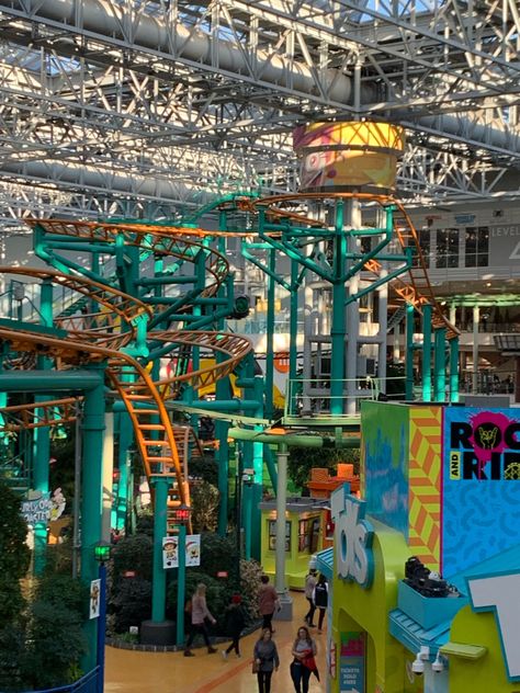 Nickelodeon Universe Mall Of America, Mall Of America Aesthetic, Indoor Park, Abby Jimenez, Aesthetic Nyc, Movie Locations, Mall Of America, Bucket Lists, Summer Bucket Lists