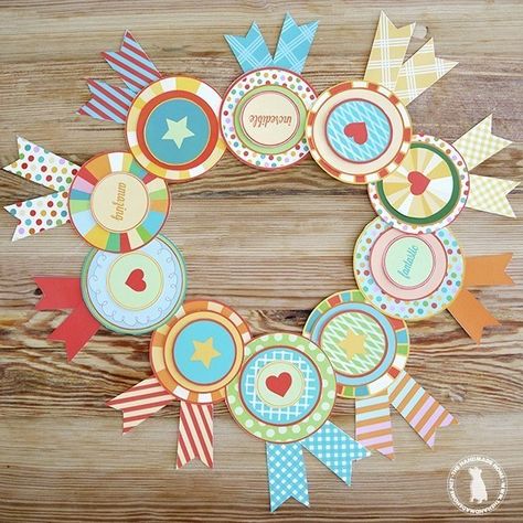 ribbon_awards Diy Awards, Kids Awards, Award Ribbons, Award Ribbon, Award Ideas, Printables Free Kids, Printable Downloads, Gift Toppers, Valentines Ideas