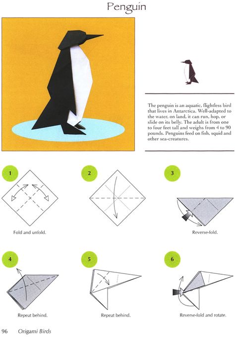 Welcome to Dover Publications Penguin Origami, Origami Guide, Origami Penguin, Origami Yoda, Origami Diagrams, Origami Dragon, Origami For Beginners, Origami Fish, Origami Love