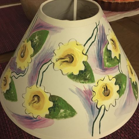 Painted Lampshade, Duncan Grant, Bohemian Interiors, Vanessa Bell, Bloomsbury Group, Painting Lamp Shades, Bespoke Lighting, Bohemian Interior, Sofa Upholstery