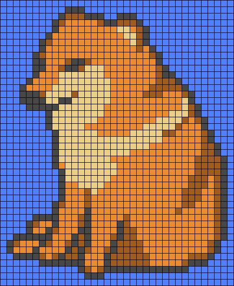 Hama Beads Anime, Anime Cross Stitch Patterns, Cheems Dog, Pixel Art Animals, Anime Cross Stitch, Pixel Art Minecraft, Modele Pixel Art, Easy Pixel Art, Pixel Art Templates