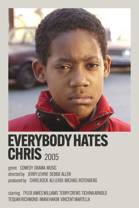 Show Polaroid Poster, Everybody Hates Chris, Tyler James, American Tv Show, Fire Movie, Debbie Allen, Hip Hop Poster, Film Posters Minimalist, Terry Crews