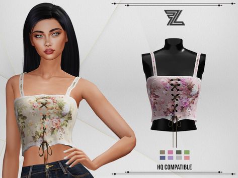 Sims 4 Corset Cc, Sims 4 Cc Corset, Sims 4 Corset, Sims Lookbook, Vip Dress, Sims Clothes, Sims 4 Download, Sims 4 House Design, Corset Shirt