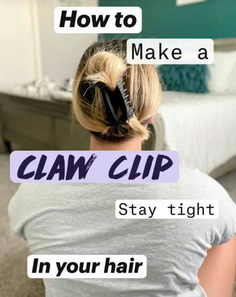 Do you have thick hair that makes it hard to pull it back and keep it up with a claw clip? I've found the best trick for keeping it tight! Get Thicker Hair, Long Hair Tutorial, Clip Hairstyles, How To Get Thick, Hair Starting, Low Ponytail, Teacher Style, Hair Elastics, Loose Hairstyles