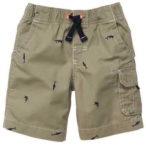 Boy Shorts Pattern, Men Pants Pattern, Celana Kargo, Cute Outfits With Shorts, Kids Shirts Design, Shark Print, Casual Cargo Pants