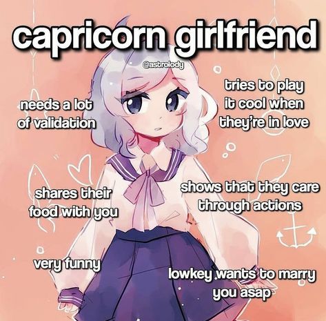 Group Tropes, Capricorn Ship Dynamics, Capricorn Girlfriend, Capricorn Vibes, Capricorn Things, Capricorn Sun, Ship Dynamics, Capricorn Aesthetic, Zodiac Signs Pictures