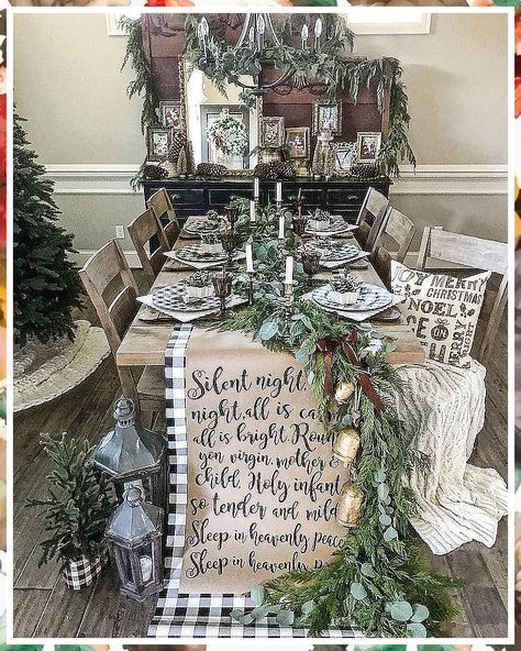 Christmas Table Decorations - Visit to get the best products. Night Table Decor, Home Decor Christmas, Night Table, Silent Night, Christmas Song, Christmas Music, Christmas Table Decorations, Decor Christmas, Mother And Child