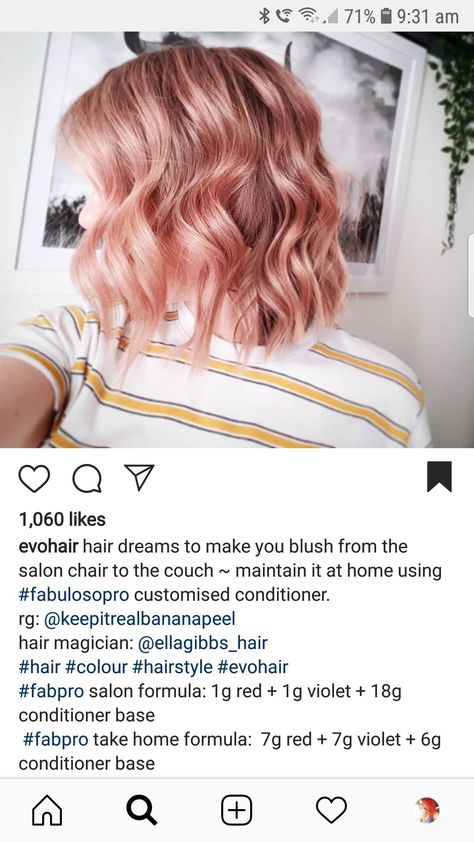 evo blush Pro Hair, Hair Color Formulas, Salon Chairs, The Magicians, Blush Pink, Violet, Hair Color, Blush, Long Hair Styles