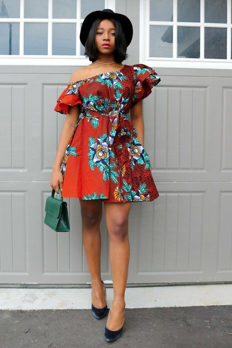 Chitenje Styles, Latest Ankara Short Gown Styles, Latest Ankara Short Gown, Short Gown Styles, Ankara Outfits, Teenage Dress, Africa Print, Ankara Dress Designs, Ankara Short