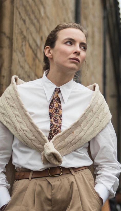 Killing Eve Villanelle, Eve Villanelle, Fashion Outfit Ideas, Killing Eve, Jodie Comer, Eve Outfit, Style Aesthetic, The Outfit, Affordable Clothes