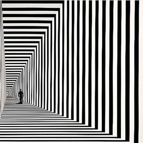 Optical Illusion Drawing, Street Art News, Vision Photography, Illusion Drawings, 3d Art Drawing, Art Optical, Tunnel Vision, Striped Art, Optical Art