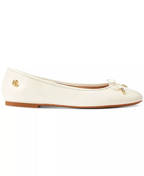 Ralph Lauren | Jayna Cream Ballet Flats Ralph Lauren Ballet, Ralph Lauren Flats, Cream Ballet Flats, Ballet Flats, Ballet, Ralph Lauren, Cream