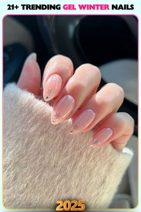 Blush pink frosted gel nails with soft, feminine tones. This romantic design captures a gentle winter aesthetic, perfect for cozy evenings or casual celebrations. Romantic Design, Gel Winter Nails, Winter Aesthetic, Snowflake Art, Winter Nail Ideas, Snowflakes Art, Magical Winter, Soft Feminine, Winter Nail